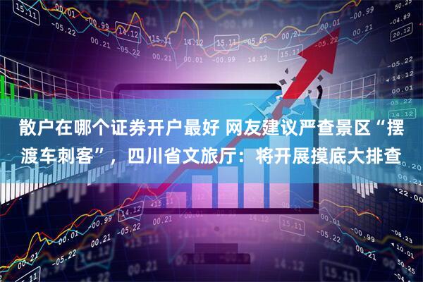 散户在哪个证券开户最好 网友建议严查景区“摆渡车刺客”，四川省文旅厅：将开展摸底大排查